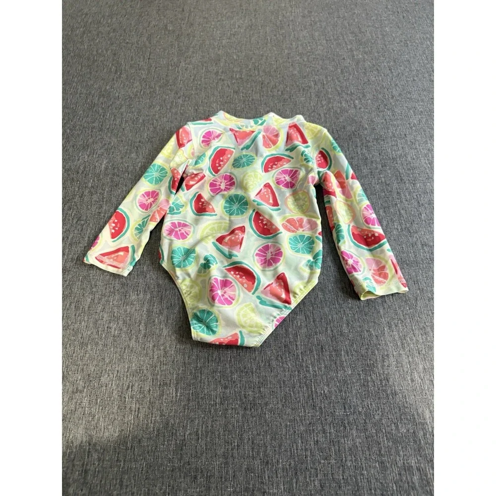 TOMMY BAHAMA Baby 18M Watermelon & Citrus Rashguard Swimsuit UPF 50